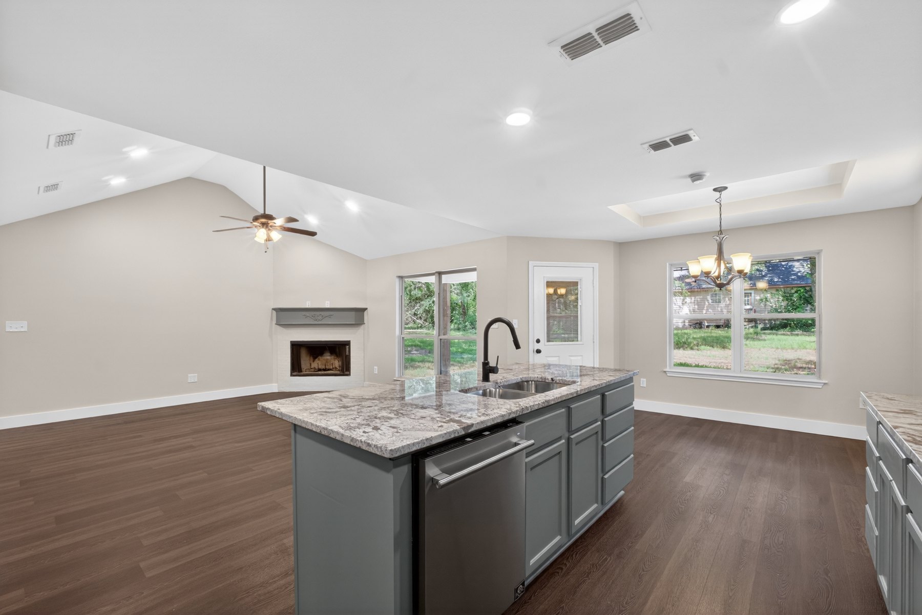 Updated kitchen at 6110 Club Drive
